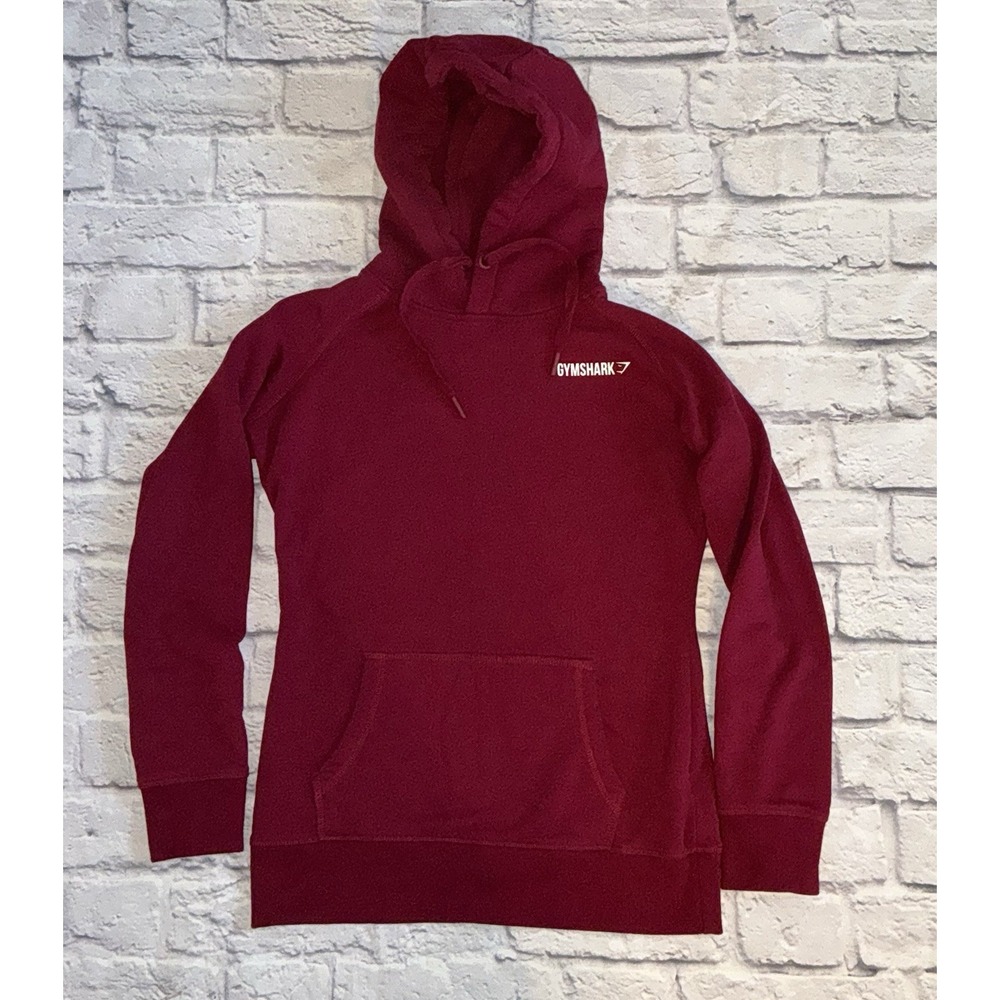 Gymshark Red Athletic Hoodie Sweatshirt Women‎ Size Small